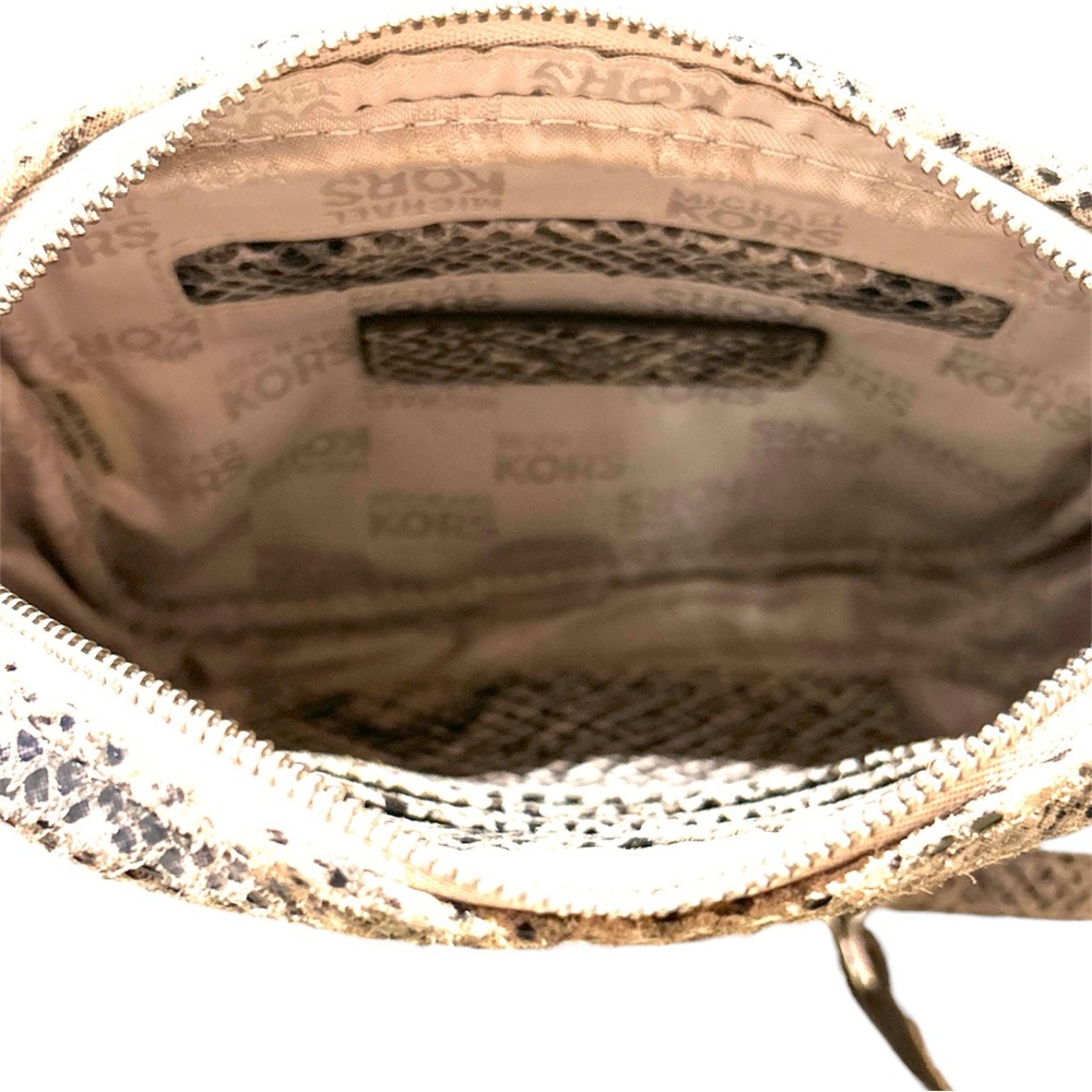 Michael Kors Gray & Black Python Embossed Mini Cr… - image 6